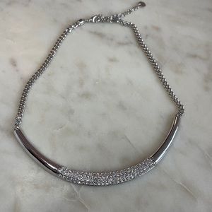 Swarovski touchstone crystal curved necklace NWOT